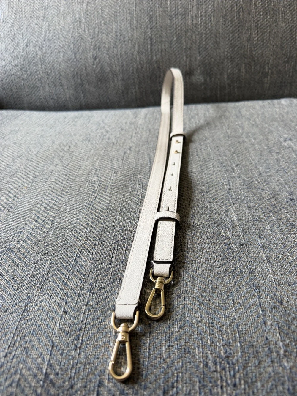 Kate Spade White Leather Removable/Adjustable Replacement Strap.